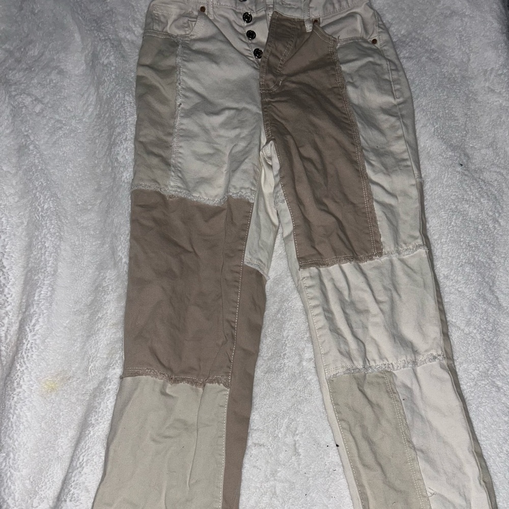 Unique patchwork pacsun dad jeans, size 24